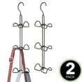thumbnail image 2 of mDesign Metal Wire Over Closet Rod Hanging Handbag Organizer, 2 Pack - Bronze, 2 of 8
