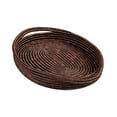 thumbnail image 2 of Rwanda Natural Sweetgrass and Rafia Oval Tray, 2 of 4