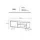 thumbnail image 5 of Mueble Mesa para TV con Puerta DECOMOBIL Moderno Nogal Neo, 5 of 5