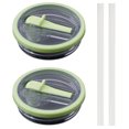thumbnail image 3 of 2 Vasos 40 Onzas Con Tapa Paja A Prueba Fugas para Quencher (hierba) Verde, 3 of 4