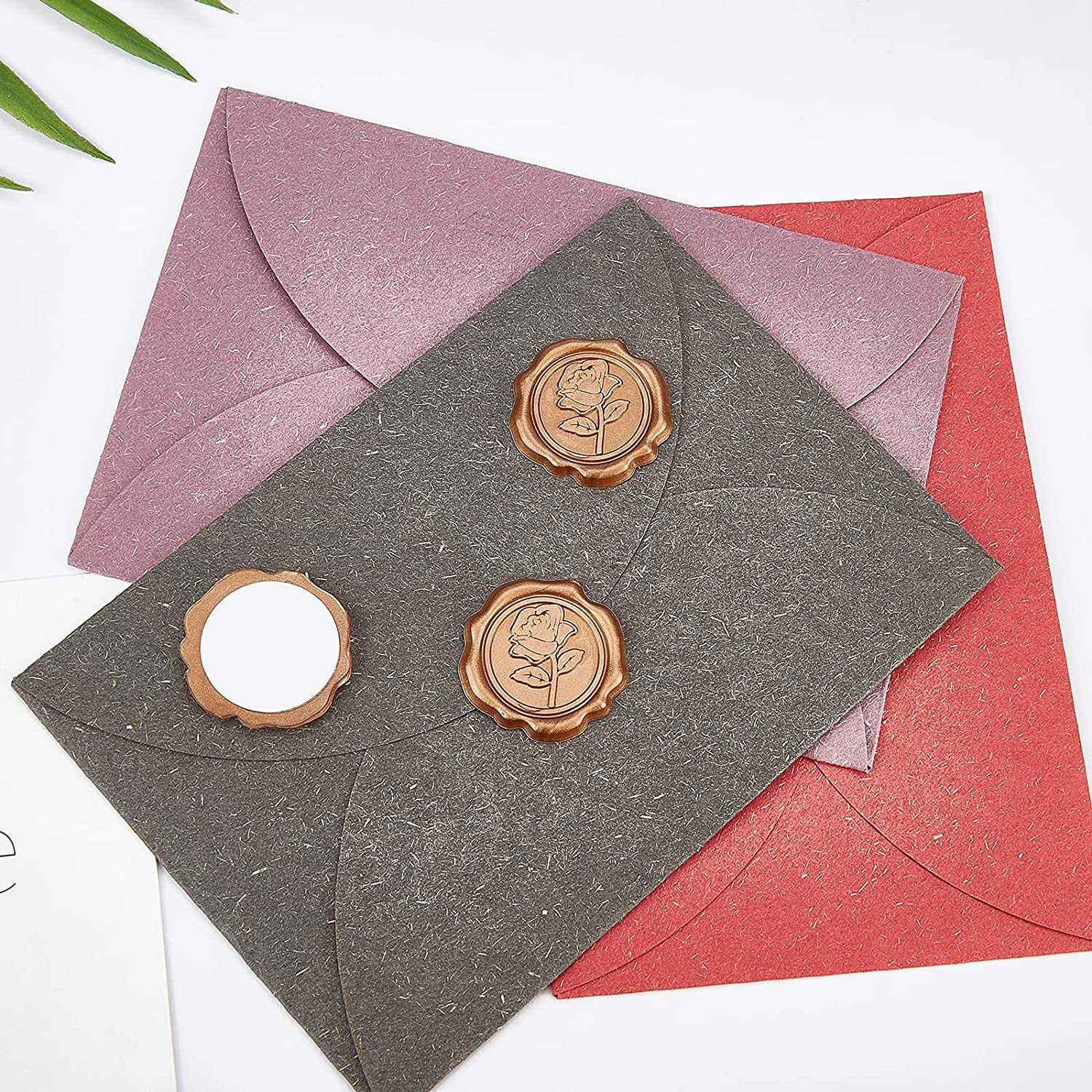 Bright Creations 4 Piece Rose Wax Seal Stamp Kit For Wedding Invitations,  Envelopes, Office Stationery : Target
