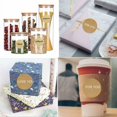 thumbnail image 4 of Round Self-Adhesive Labels, 2.5cm/1" Blank Kraft Baking Freezer Adhesive Labels Thank You Sticker for Gifts Baking Envelope, 1000pcs, 4 of 5