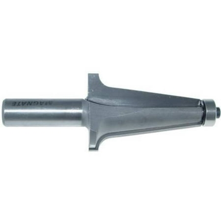 

Magnate 5521 Casing Molding Router Bit — 2 Cutting Length; 1/2 Shank Diameter; 1-3/8 Overall Diameter; 1-1/2 Shank Length