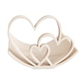 thumbnail image 1 of Portarrollos de papel higiénico con forma de corazón, impreso en 3D, de pie, con corazones de amor, para decoración de baño, 1 of 8