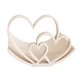 thumbnail image 1 of Portarrollos de papel higiénico con forma de corazón, impreso en 3D, de pie, con corazones de amor, para decoración de baño, 1 of 8