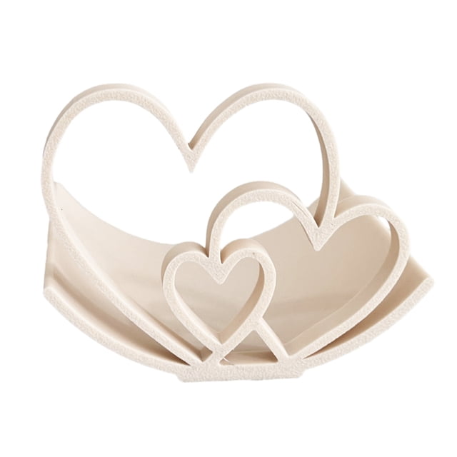 Portarrollos de papel higiénico con forma de corazón, impreso en 3D, de pie, con corazones de amor, para decoración de baño