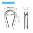 thumbnail image 2 of Unique Bargains M8 Stainless Steel Thimble, 12 Pack Wire Rope Thimbles for 5/16' Wire Rope, 2 of 6