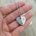 thumbnail image 6 of Personalized Half Heart Fingerprint Necklace Memorial Keepsake Stainless Steel Engraved Actual Thumb Print Jewelry Engraving with Gift Box [Gold], 6 of 8