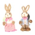 thumbnail image 5 of Easter Bunny Ornament Cute Rustic Simulation  Doll Home Party 23cm, 5 of 5