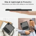 thumbnail image 4 of Dteck Case for Samsung Galaxy Tab A9 Plus 11 Inch (SM-X210/X215/X216/X218), Slim Lightweight Shell TPU Bumper + PC Translucent Matte Anti-Scratch Back Cover with Kickstand, Black, 4 of 8