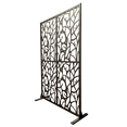 thumbnail image 5 of Black Bird Design Metal Privacy Screen - 72"H x 45.3"W Freestanding Divider for Indoor/Outdoor Use - Balcony, Patio, Garden Room Partition, 5 of 6