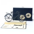 thumbnail image 3 of WHAMVOX 1Pcs Interesting Fathers Day Greeting Card Retro Bike Style Blessing Card for Families Navy, 3 of 8