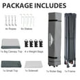 thumbnail image 6 of EAGLE PEAK 13x13 Pop up Outdoor Canopy Tent Instant Folding Shelter with One Privacy Curtain,Light Gray, 6 of 9