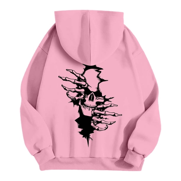 MHFRRA Sudaderas con Capucha para Hombre para Actividades Al Aire Libre Sudaderas Cómodas con Estampado Gráfico, Ideales para Uso Informal En Verano y Otoño Rosa