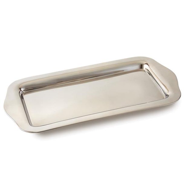 Leeber 72387 15 x 7.5 in. Amenity Stainless Steel Rectangular Serving