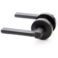 thumbnail image 1 of Privacy Door Locks, Push Button Door Knob, Bedroom Bathroom Door Handles Keyless Interior Lockset, Lock Exterior/Interior Door Handle, Matte Black, Linkaa Inc., 1 of 2