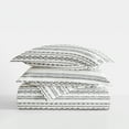 thumbnail image 6 of Duvet Covert Set - Ultra Soft - Light Gray Geo Threads for King Size Bedding by Comfort Canopy, 6 of 15