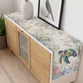 thumbnail image 4 of Blue Sea Turtle Coastal Table Runner - 60 Inch Long, Kitchen Dining Table Runner Dresser Scarves, Vintage Summer Beach Coral Ocean Farmhouse Decor for Coffee Tables Wedding Party Banquet, 4 of 8