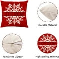 thumbnail image 2 of Christmas Decorations - Christmas Pillow Covers 18x18 Set of 4,Farmhouse Christmas Throw Pillow Covers Set for Home Bedroom Sofa Couch, 2 of 6