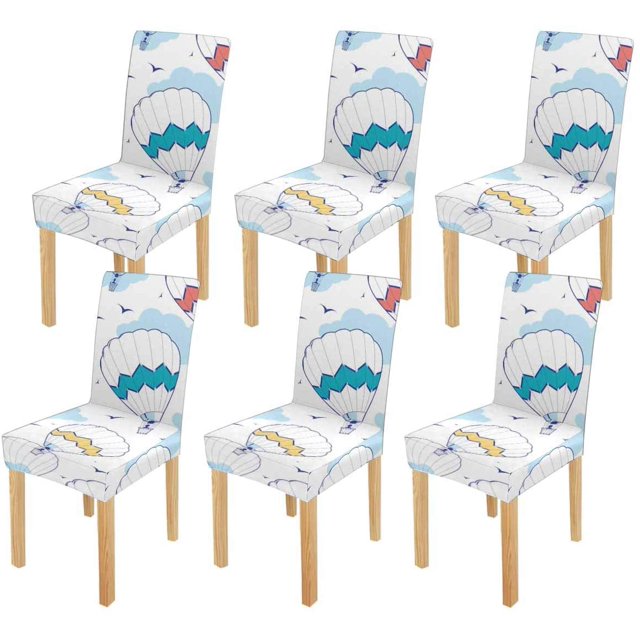 Funda protectora de silla ABPHQTO con globos de aire caliente Juego de 6