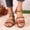 #0134-Brown, variant on Women's Crisscross Strap Flat Sandals, Two Tone Faux Leather Gladiator Shoes with Elastic Ankle Strap, Round Toe Casual Summer Footwear, Versatile Bohemian Design for Beach Outdoor Gift