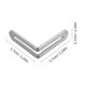 thumbnail image 4 of 10 soportes ajustables en forma de L de acero inoxidable de alta resistencia, soportes de esquina engrosados para estantes, muebles de madera, gabinetes, herrajes para el hogar., 4 of 5