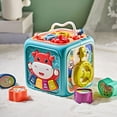 thumbnail image 5 of TISHITA Activity Cube Toy Montessori Early Development Multi Functions Baby Musical Toys Blue, 5 of 5