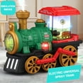 thumbnail image 3 of Locomotive Électrique pour Enfants Train Rétro Lumière Colorée Musique Enfants Train à Vapeur à Pulvérisation Accessoires Ferroviaires, 3 of 7