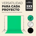 thumbnail image 3 of Mastery Brand Kit de Luces para Fotografia, Kit de Iluminación Fotográfico Profesional: Softbox, Set Sombrillas, Focos 45w luz led, Ciclorama Pantalla Verde de Fondo 2x3m para Streaming, Videos y Foto, 3 of 9