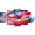 thumbnail image 1 of Design Art Blue And Red Abstract Stain Canvas Print, 1 of 3