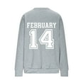 thumbnail image 7 of VKOYWKM Valentines Day Shirt Women Funny Letter Print Pullover Long Sleeve Crew Neck Love Heart T-Shirts Romantic Holiday Valentine Tops, 7 of 7