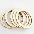 thumbnail image 6 of Yuan 50pcs DIY Craft Making Accessories Circles Decorative Wood Chips Hollowed-out Round Wooden Pieces Mini Wooden Slice Cloth Art Decoration Accessories Size 6CM, 6 of 6