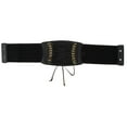 thumbnail image 3 of Cinturón de material cuero Steampunk Retro para Mujer Wide Elastic Waspie, 3 of 9