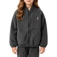 thumbnail image 7 of YUANxueke Casual Athletic Fleece Jacket for Kids, Full Zip Long Sleeve Warm Coat, Fashion Sports Outwear with Patchwork Pockets, 7 of 7