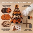 thumbnail image 2 of DIY Halloween Quilted Fabric Tree Kit - Halloween Tabletop Decor Layered Fabric Sewing Craft Kit, Mantel Shelf Decor Halloween Home Decor Handmade Birthday Gifts, 2 of 7