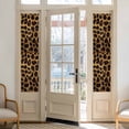 thumbnail image 3 of Fashion Wild Animal Window Privacy Film Vintage Brown Leopard Print Decorative Glass Window Film UV Blocking Static Cling Non-Adhesive Sticker Covering for Home Door 17.7 x 78.7 inches, 3 of 8