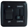 thumbnail image 3 of Valterra Dimmer Switch DGLD25VP Diamond Group; Use With Any LED Compatible Bulb Or Fixture; Pulse Wave Modulation Type; 15 Amp/12 Volt DC; Black; With On/Off Switch, 3 of 4