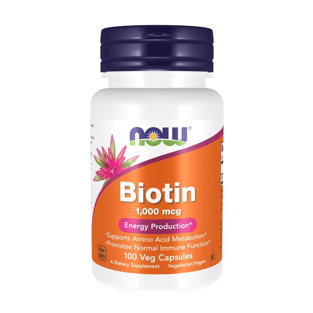 NOW Supplements, Biotin 1,000 mcg, Amino Acid Metabolism*, Energy