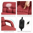 thumbnail image 5 of Gymax Red Folding Lazy Sofa Floor Chair Sofa Lounger Bed with Armrests and a Pillow, 5 of 6
