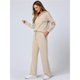 thumbnail image 4 of Conjuntos de Dos Piezas para Mujer, Moda de Otoño 2025, Pantalones Anchos, Conjunto de Estar por Casa, para Viajes y Vacaciones. Caqui Superficial M, 4 of 8