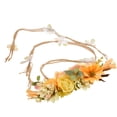 thumbnail image 1 of Diadema de Flor Artificial Yotijar Accesorio de cabellero de Festival para Novias Mujeres Apoyo grafía naranja, 1 of 10
