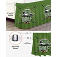 thumbnail image 3 of Golf Club Green Bed Skirt Cal King Size, Abstract Vintage Golf Sports Wrap Around Bed Skirting with Adjustable Elastic Strap, Dust Ruffled Pleated Bedskirts 16 Inch Drop for Bedroom Cal King Beds, 3 of 9