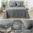thumbnail image 4 of Twin Size Comforter Set, 7 Pieces Bed in a Bag, Reversible Bedding Sets with All Season Soft Quilted Lightweight 1 Comforter, 1 Flat Sheet, 1 Fitted Sheet, 1 Pillow Shams, 1 Pillowcases,Light Grey, 4 of 4