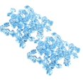 thumbnail image 1 of ZTTD Light Blue Fake Ice Rocks, 100PCS Acrylic Fake Ice Cubes Gems Crystals Plastic Diamonds Centerpiece for Vase Fillers Wedding Party Table Scatter Christmas Decorations, 1 of 6