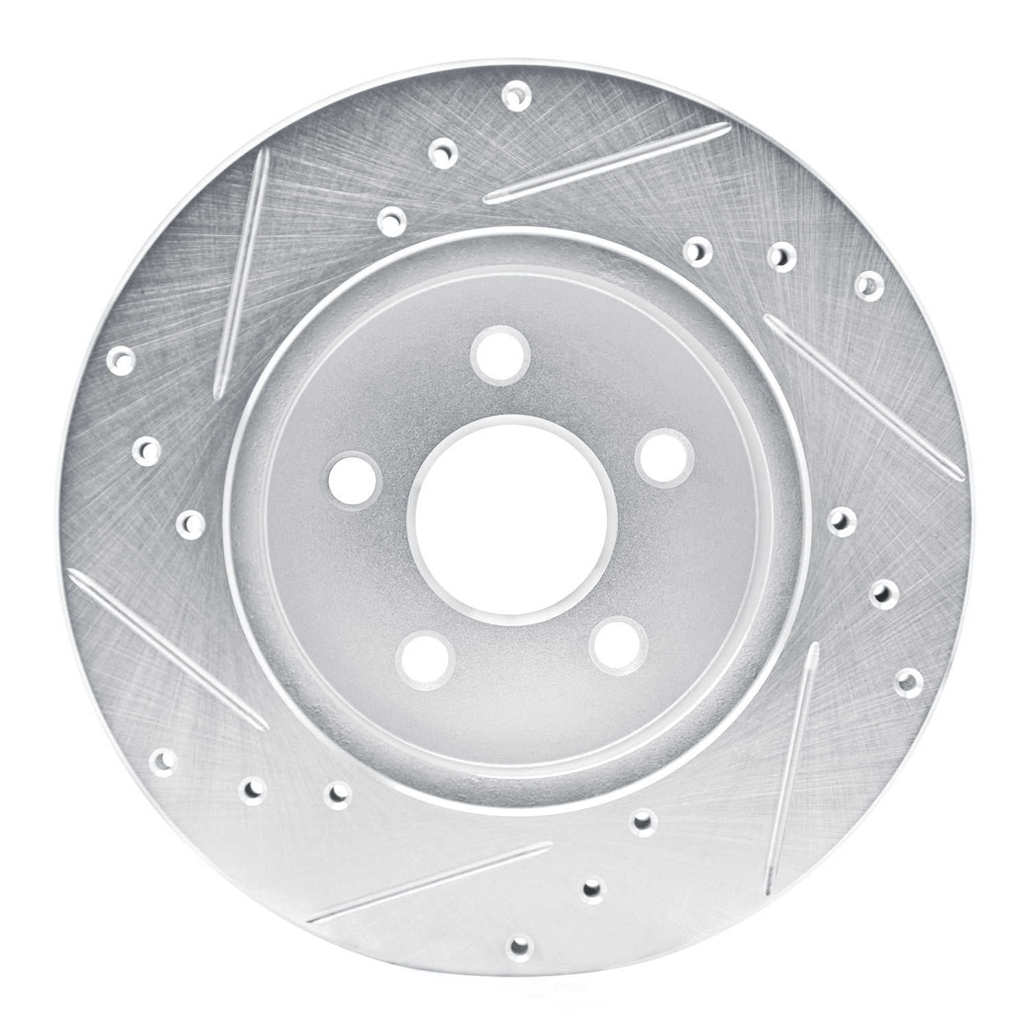Dynamic Friction Company 631-52009R DFC Brake Rotor - Drilled And Slotted - Silver