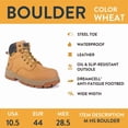thumbnail image 4 of Herman Survivors Men's Boulder Waterproof 6" Steel Toe Work Boots, 4 of 12