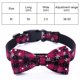 thumbnail image 2 of Laklulu Collar navideño para Perro, Ajustable, diseño de Copo de Nieve, Rosa, con Pajarita, en 4 tamaños, 2 of 5