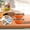 Orange, variant on Thermal Insulated Lunch Box Bento Container 2-Layer 1-Piece - Portable Outdoor Office(Blue)