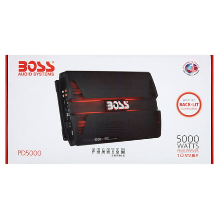 Boss Audio PD5000 Phantom 5000 Watt Monoblock, Class D Car (Best Class A Amplifier)