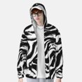 thumbnail image 3 of Logiee Leopard And Zebra 2 Print Men's Women Light Jacket Full Zip Sun Protection Hoodie Long Sleeve Sun Shirts for Men Hiking Fishing Zip Pockets-Medium, 3 of 8